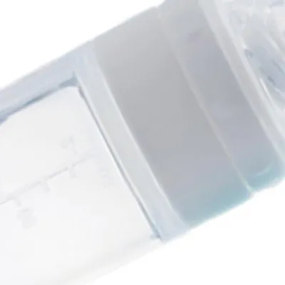 Produktbild von Babyflaschenlöffel, Babynahrungsspender, Silikonspender, Basis, Saugnapf, sicher mit Weiß
