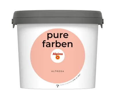 Produktbild von Alpina pure farben Wandfarbe altrosa 2,5 L