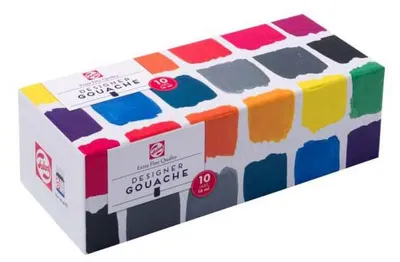 Obrázek produktu pro Talens - kvaš extra jemný 16 ml, sada 10 lahviček