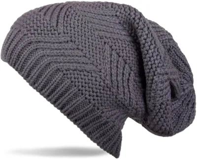 Produktbild von styleBREAKER Uni Beanie Strickmütze mit Struktur Muster, Mütze gestrickt, Einfarbig Uni Winter 04024017