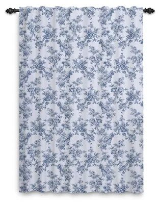 Vintage Blumen Vorhang 132x214 cm 1 Paneel Bauernhaus Stil
