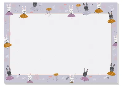 Produktbild von Sigel Schreibunterlage Bunny Ballerinas HO920