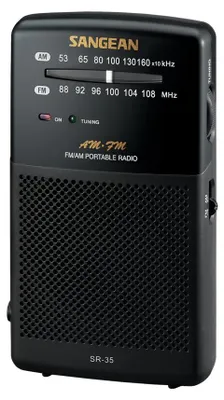 Obrázek produktu pro Sangean Pocket 100, Cestovní, AM, FM, Černá
