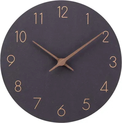 Image de Horloge mural 40 cm - Horloge mural silencieux - Horloge sans tic-tac - Chiffres grands - Moderne - Noir