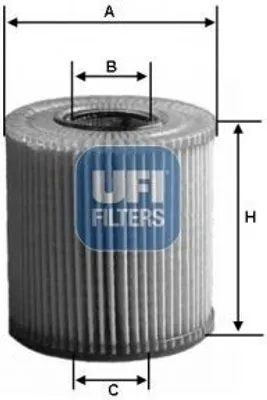 Produktbild von Ölfilter UFI 25.045.00 Filtereinsatz für GINAF X-Series für DAF XF 95