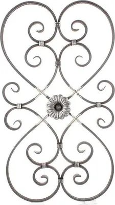 Immagine prodotto di LogistSystem - Ornamento in ferro battuto 800x440mm - ad esempio come elemento per inferriate - ringhiere - recinzioni - cancelli - rosoni - grate 13.017
