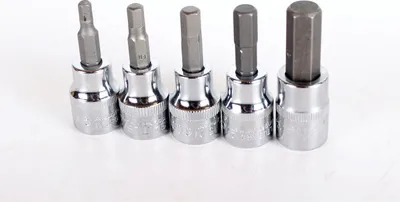 Produktbild von SALTUS 3/8" Innensechskant-Set 5 teilig 4-10 mm 5121 Stecknuss Sechskant Nuss