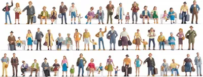 Produktbild von NOCH 37070 - N Mega-Spar-Set Figuren, 60 Figuren, ohne Bänke - Neu