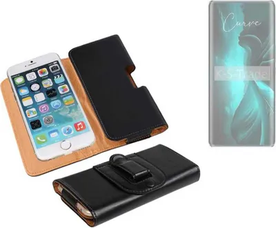Produktbild von K-S-Trade Schützhülle Handyhülle kompatibel mit Lava Blaze Curve Holster Gürtel Tasche Schutzhülle Handy-Tasche Smartphone Case Seitentasche