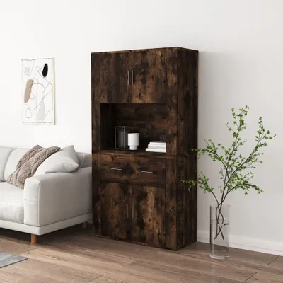 Obrázek produktu pro materiál dřeva vidaXL Highboard Smoked Oak