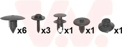 Immagine prodotto di VAN WEZEL Kit di montaggio, parafango anteriore sinistro per RENAULT Clio II