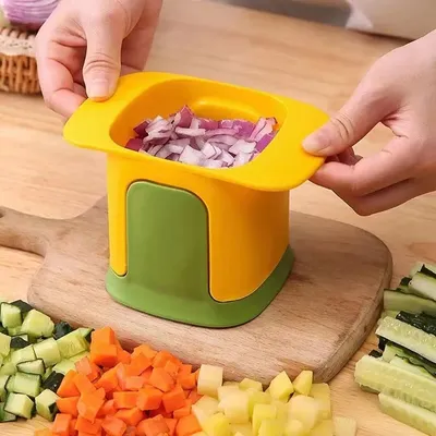 Produktbild von Multifunktionale Gemüsehacker Zwiebel Würfel Artefakt Pommes Frites Slicer Küchengerät Gurke Kartoffel schneider Küchengeräte real_mgb_artnum grün