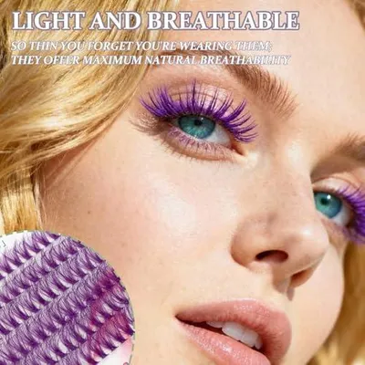 Produktbild von Set mit 664 Wimpern-Extensions, Cluster-Lashes in Mischlängen von 10-16mm mit Werkzeug-Kit für natürliche und voluminöse Looks