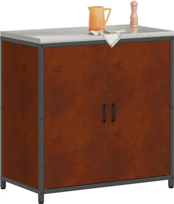 Obrázek produktu pro vidaXL Úložný box do kuchyně HATTEM, rezavý, 90 x 50 x 92 cm, ocel