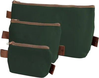 Productafbeelding van Gereedschapstas - Utility tas - Gereedschap opbergen - Waterdicht canvas - 3 maten - Donkergroen