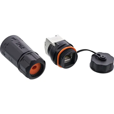 Obrázok produktu pre InLine 69990R, RJ45 female, Samica, Čierna