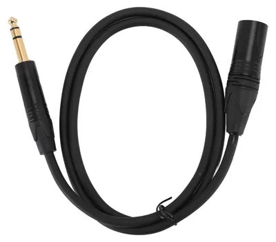 Image de 1/4 pouce vers connecteur XLR, signal symétrique professionnel, âme OFC, 6,35 mm, pour microphone, haut-parleur, scène, 5 m