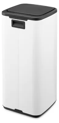 Produktbild von Brabantia Bo Touch Bin, 10 l, Rechteckig, Stahl, Weiß, Kunststoff, Terrasse