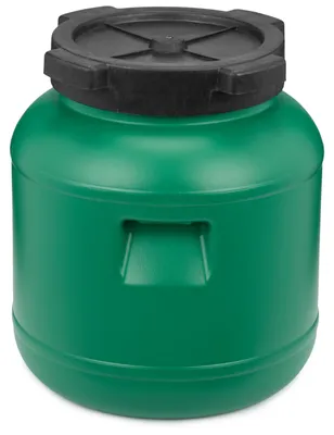 Image de Garronda 10L Tonneau alimentaire en plastique HDPE Tonneau d'eau pour le jardin GD-0078, Vert