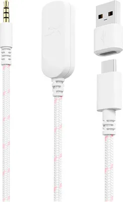 Produktbild von HyperX Cloud III – Gaming-Headset (Weiß/Rosa), Kabelgebunden, 10 - 21000 Hz, Gaming, 308 g, Kopfhörer, Pink, Weiß