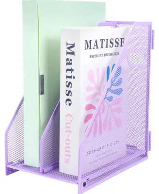 Produktbild von ideallife Schreibtisch-Organizer – 2 Fächer Violett