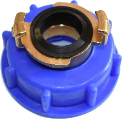 Produktbild von IBC Adapter Klauenkupplung für IBC Container S60 Grobgewinde auf 40mm Knaggenabstand 1 Zoll IG AG