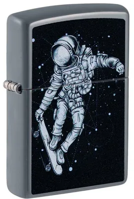 Produktbild von Zippo Sturmfeuerzeug Skateboarding Astronaut 60006762 Flat Grey Color Image