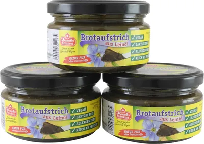 Produktbild von Brotaufstrich aus Leinöl, vegan von Kunella Feinkost - 3er Pack (3 x 200g)