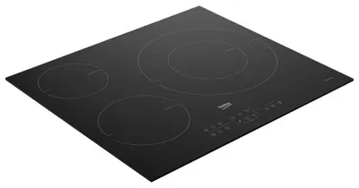 Zdjęcie produktu dla Beko HII63205MT, Czarny, Wbudowany, 58 cm, Płyta indukcyjna strefowa, Szkło, 3 stref(y)