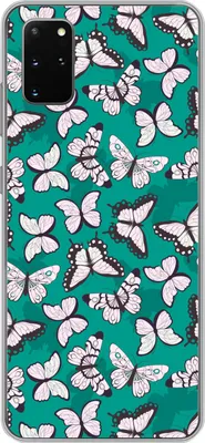 Produktbild von MuchoWow® Handyhülle Schutzhülle Hülle für Telefoonhoesje Samsung Galaxy S20 Plus Mädchen - Schmetterling - Tiere - Muster - Mädchen - Kinder - Kinder Silikon Softcase Handy Hülle - Hartschale