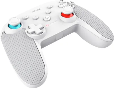 Produktbild von Trust Gaming GXT 1246W Muta Bluetooth Nintendo Switch Controller, Gaming Controller mit Play-and-Charge-Kabel, Dual-Shock-Vibration, 15h Spielzeit, Aufladbarer Akku, für Switch Lite, OLED, Weiß