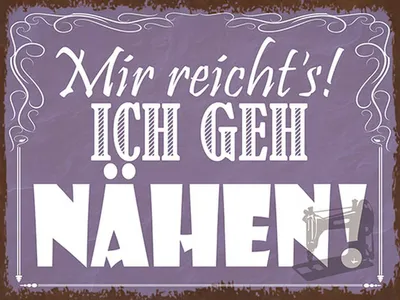 Produktbild von vianmo Holzschild 30x40 cm mir reicht`s ich geh nähen !