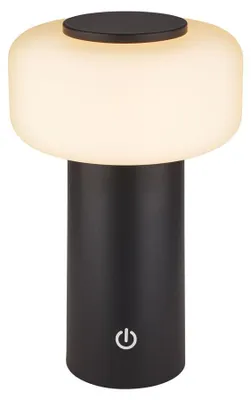 Immagine prodotto di Briloner JUNA Lampada da tavolo senza fili IP44, dimmerabile, touch, batteria ricaricabile, protezione dagli spruzzi d'acqua, antracite, Ø13 x 20,6 cm