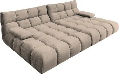 Produktbild von KAWOLA Big Sofa VIVIEN Velvet sand