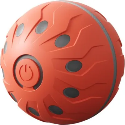 Produktbild von INF Interaktives Katzenspielzeug - Automatischer Rollball mit LED Licht Orange