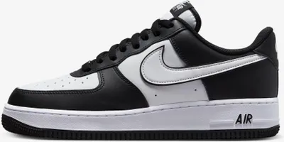 Produktbild von Nike Air Force 1 Low '07 "White Swoosh Panda" Schwarz, Größe: 47