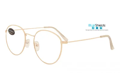 Produktbild von BlueShields SFG018 DEPP - Bildschirmbrille - Brille ohne Sehstärke 0.00 - Goldfarbener Rahmen - Metall