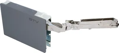 Produktbild von Klappenbeschlag grifflos Hochklappenbeschlag Push to Open Klappenstütze Möbelfronthalter Anthrazit 500-1350