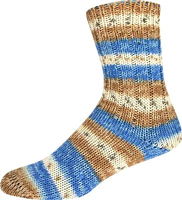 Produktbild von ONline Garne Sockenwolle 6-fach Sort. 384 Merino Color 75% Schurwolle 25% Polyyacryl,150g 375 m 3162