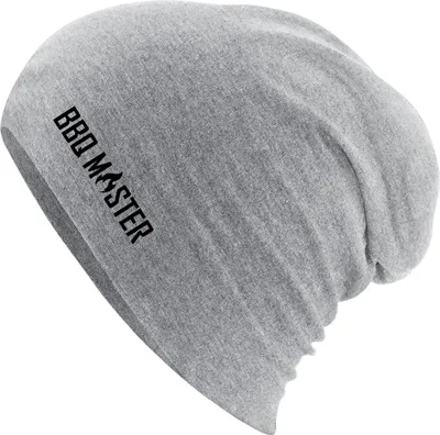 Produktbild von Huuraa Beanie BBQ Master Grillen Heather Grey One Size Baumwolle und Elasthan Mütze Geschenkidee
