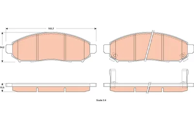 Produktbild von TRW Bremsbeläge Satz GDB3520