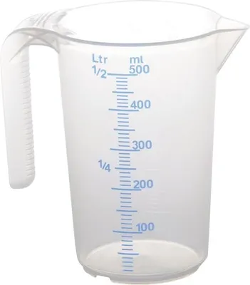 Produktbild von Messkanne 500 ml PP transp.D90xH135mm Gr