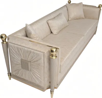 Produktbild von Elegantes beiges Stoffsofa für Wohnzimmer im modernen Design