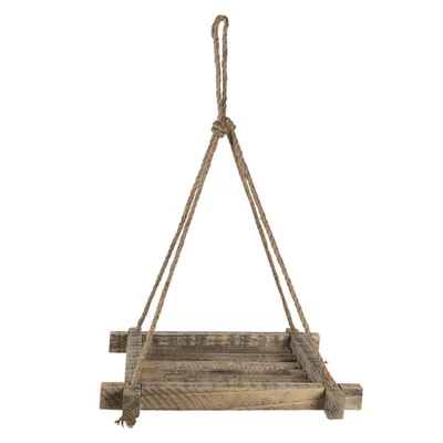Produktbild von Clayre & Eef Pflanzenaufh„nger 36x36 cm Braun Holz