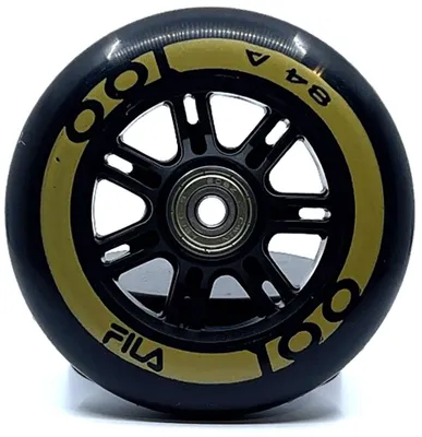 Obrázek produktu pro Černá kolečka Fila 100 mm 84A 6-pack