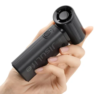 Immagine prodotto di Ventilatore portatile, alta velocità, alimentazione a batteria ricaricabile, colore nero