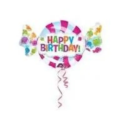 Produktbild von amscan SuperShape Sweet Shop Folienballon P35 verpackt 101 cm x 60 cm