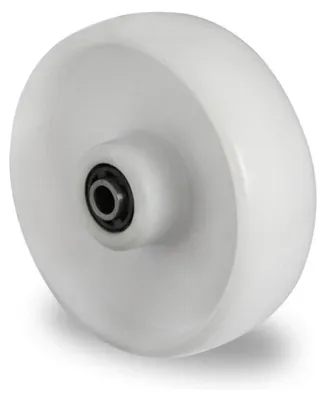 Productafbeelding van Reservewiel, diameter 100 mm, draagvermogen 150 kg, polyamide, wit, asdiameter 12 mm, naflengte 40 mm