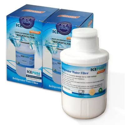 Produktbild von 2x Wasserfilter Hanseatic  MFCMG14211FR, MFCMG14211F kompatibel, Icepure RWF4300A