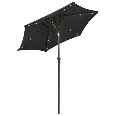 Immagine prodotto di vidaXL Ombrellone con illuminazione a LED nero 200x211 cm alluminio